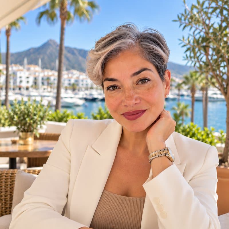 Eunice Rosado-Almanzar, founder of BorderConexion, in Marbella
